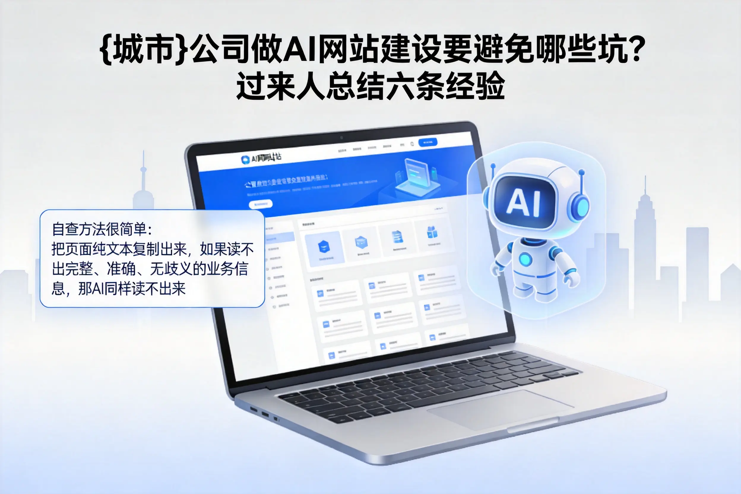 澄迈公司做AI网站建设要避免哪些坑？过来人总结六条经验