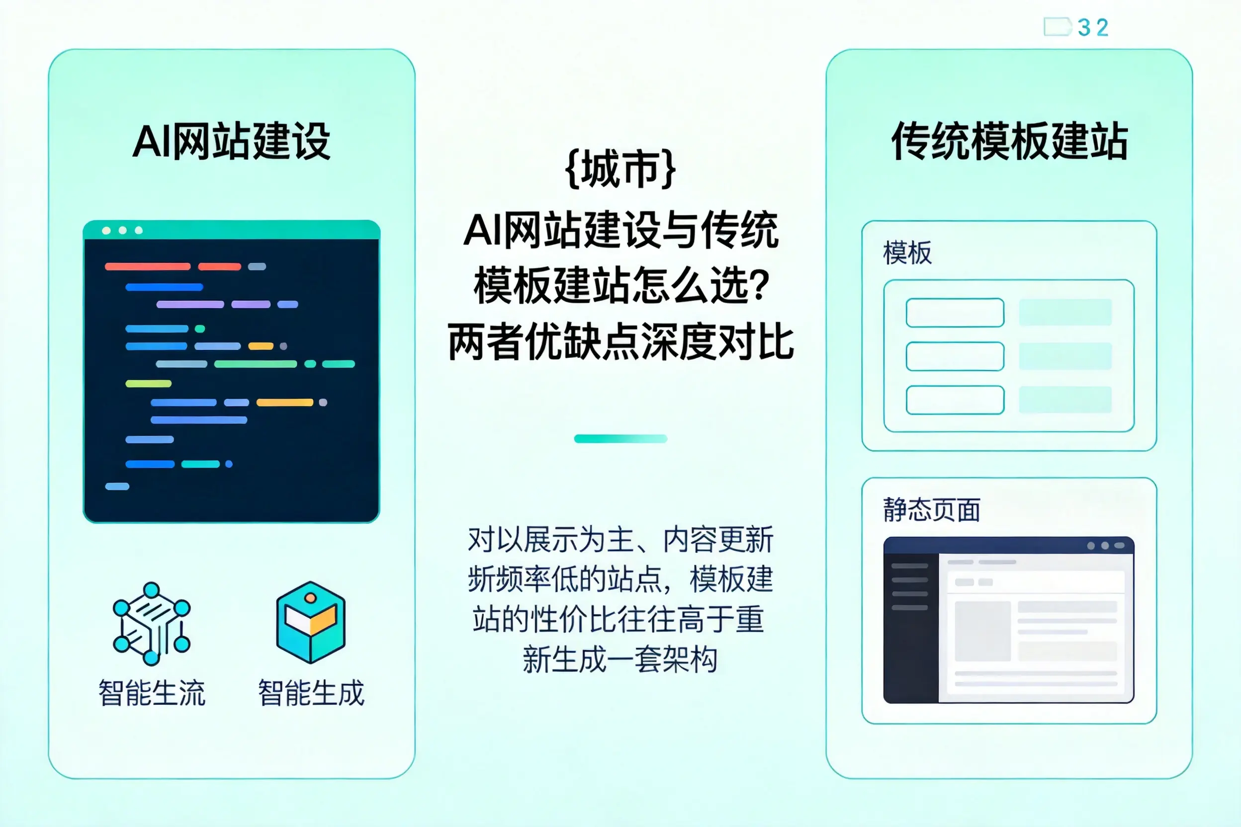 澄迈AI网站建设与传统模板建站怎么选？两者优缺点深度对比