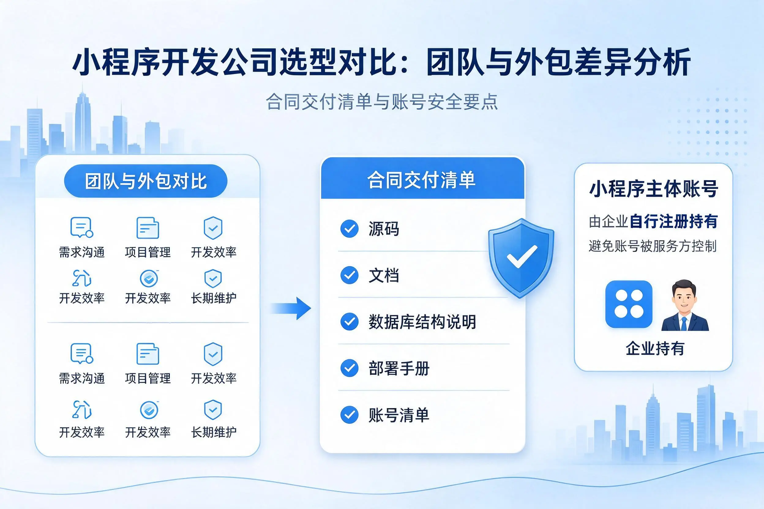 澄迈小程序开发公司选型对比:团队与外包差异分析