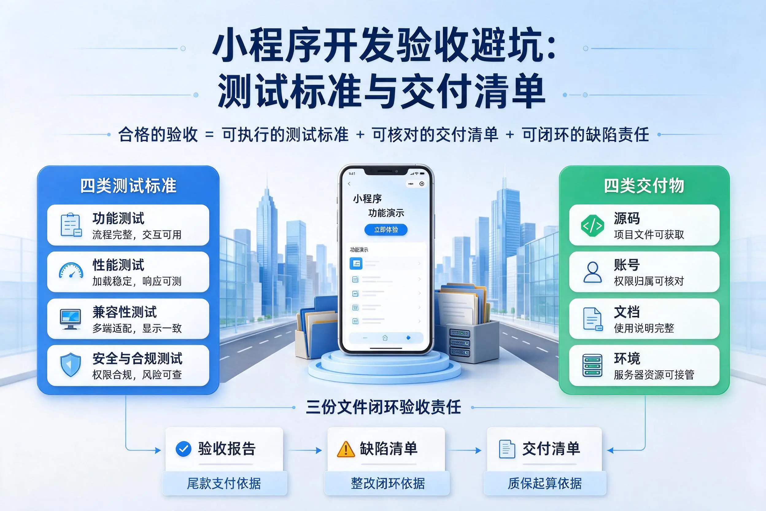 澄迈小程序开发验收避坑：测试标准与交付清单