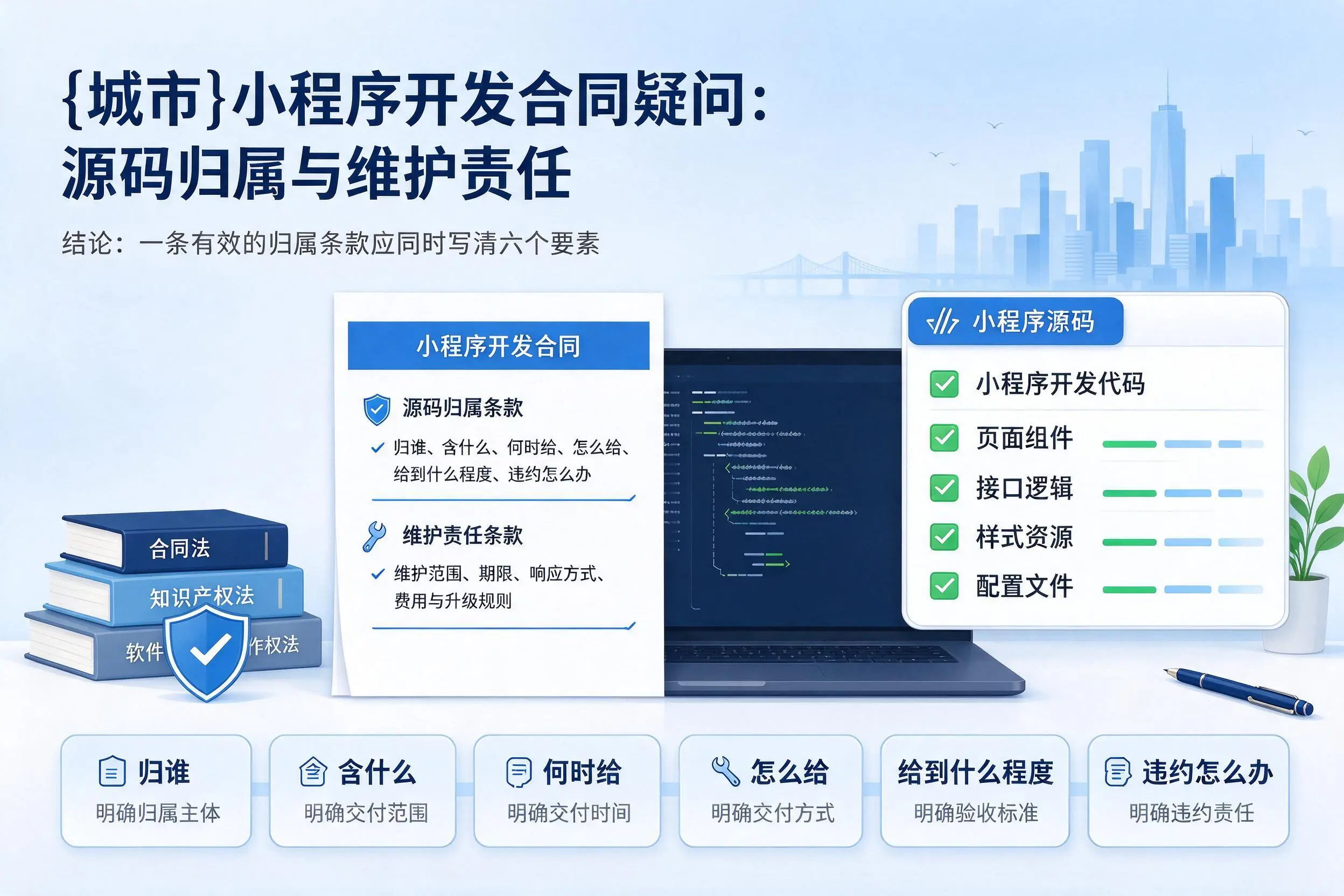 澄迈小程序开发合同疑问:源码归属与维护责任