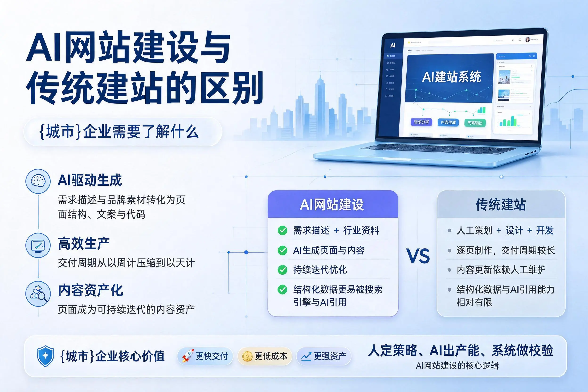 AI网站建设与传统建站的区别，澄迈企业需要了解什么
