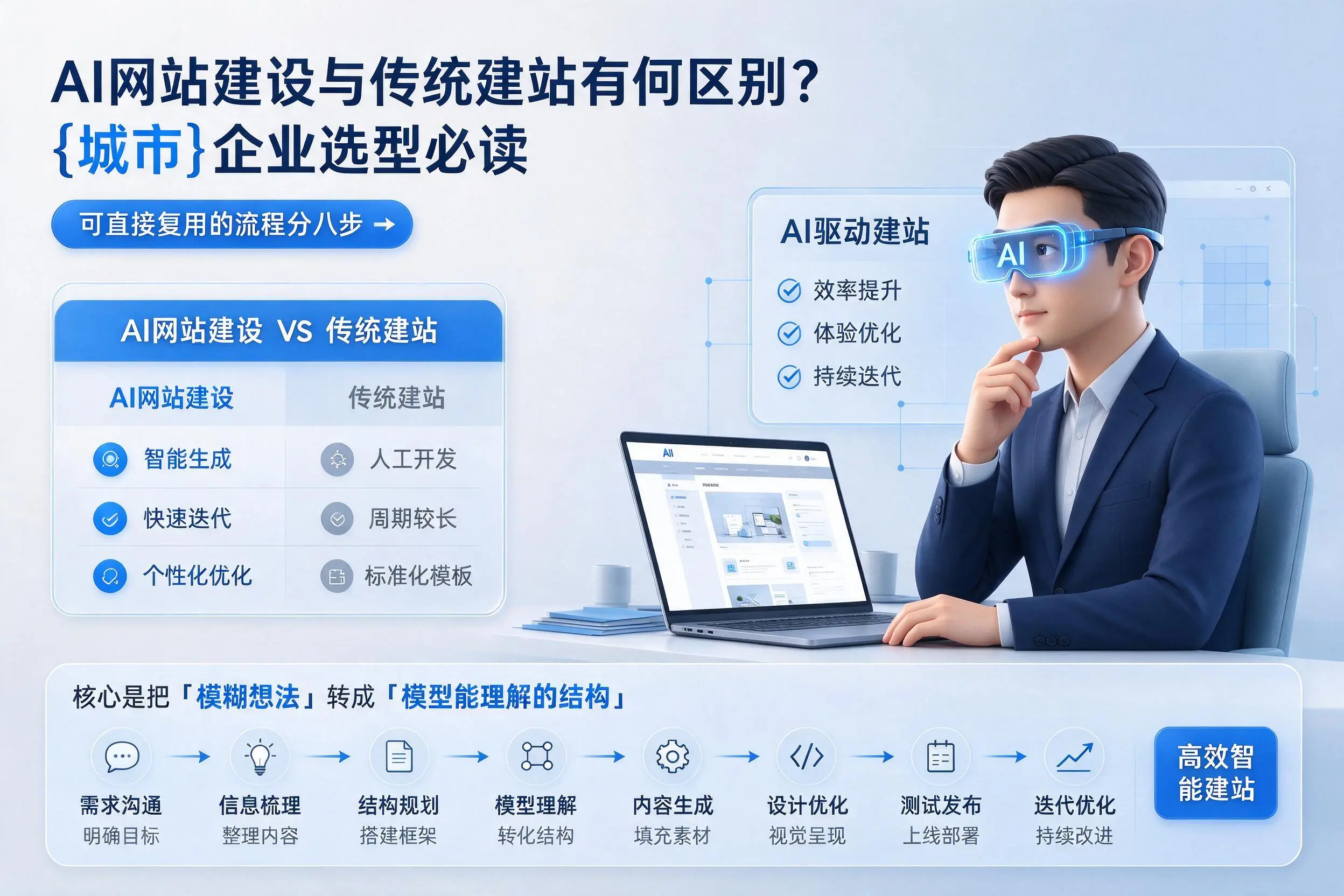 AI网站建设与传统建站有何区别？澄迈企业选型必读