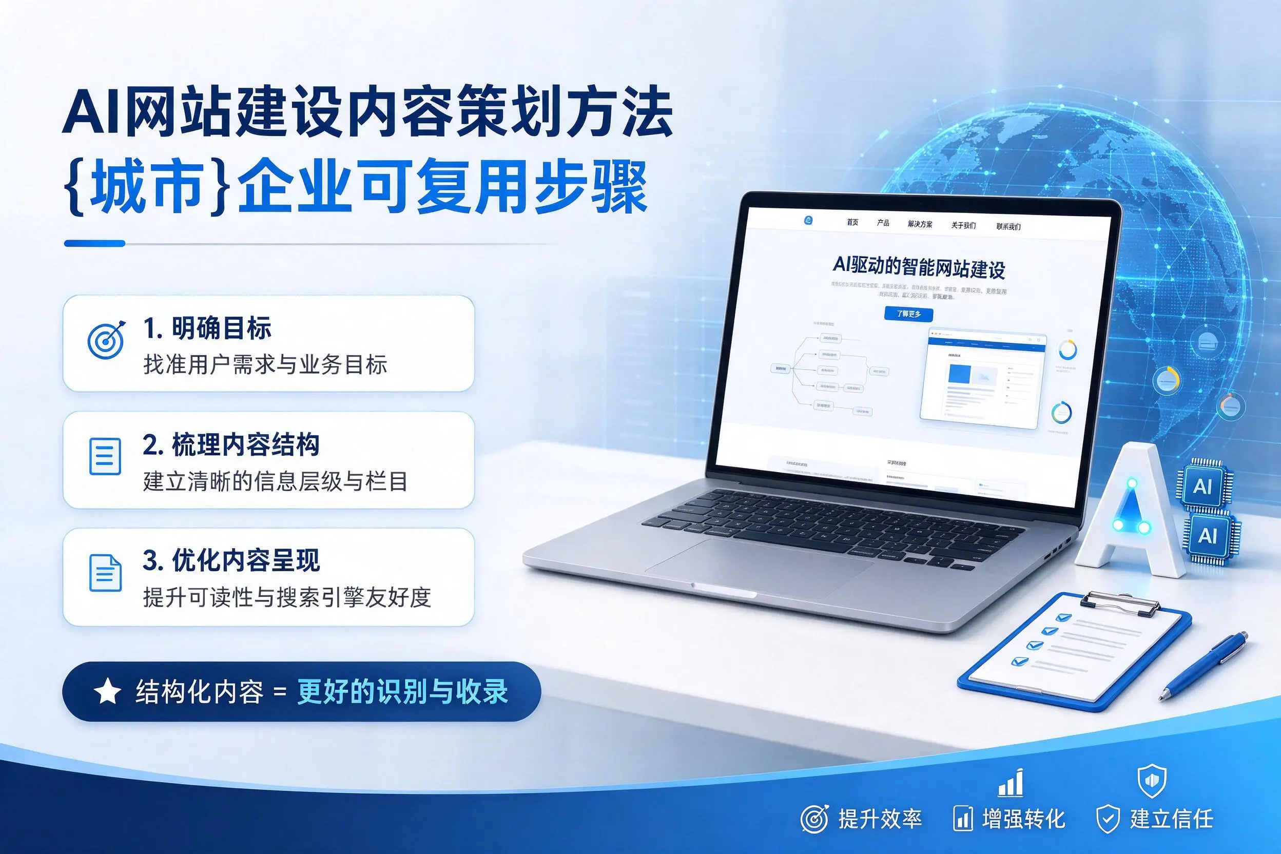 AI网站建设内容策划方法，澄迈企业可复用步骤