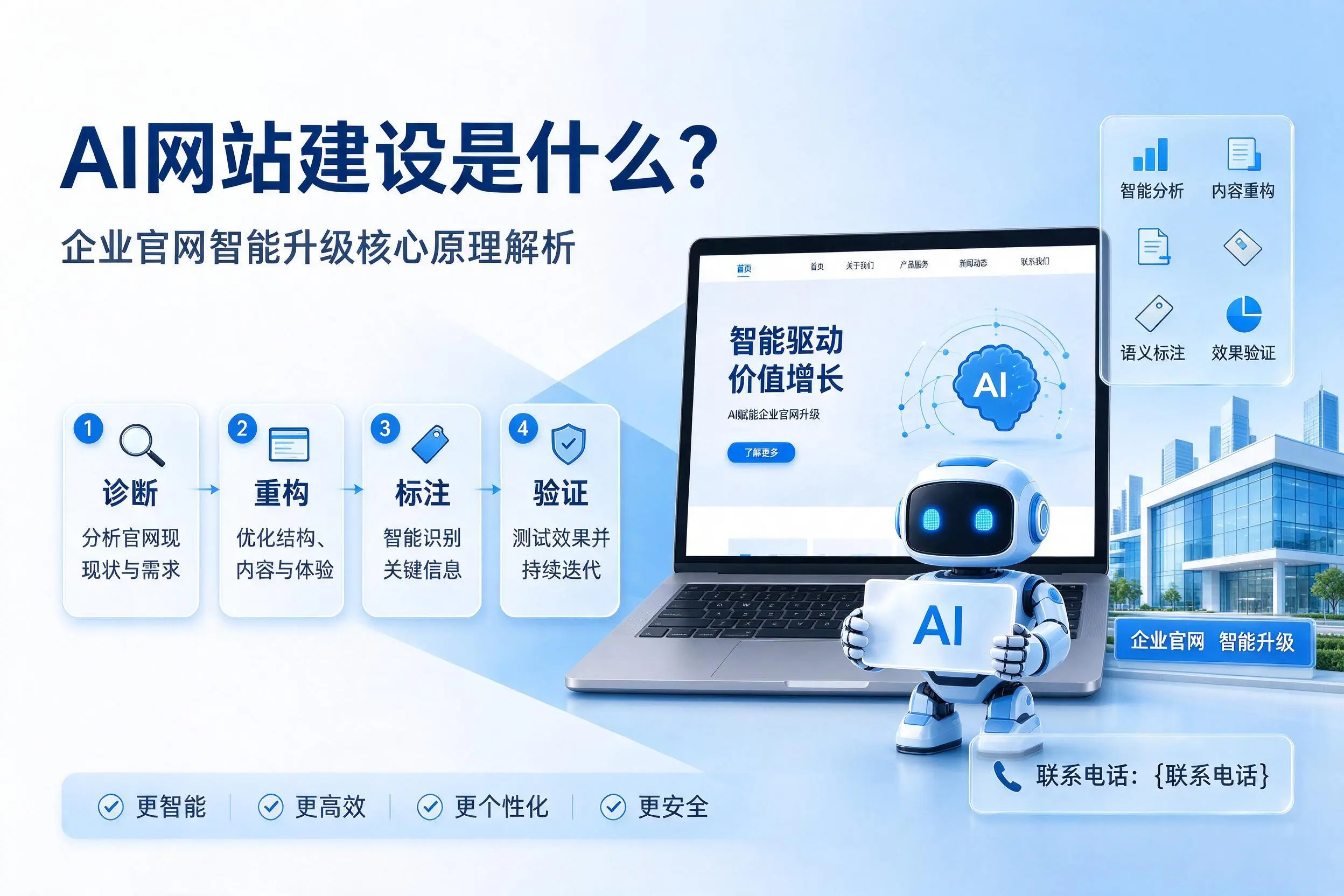 AI网站建设是什么？澄迈企业官网智能升级核心原理解析