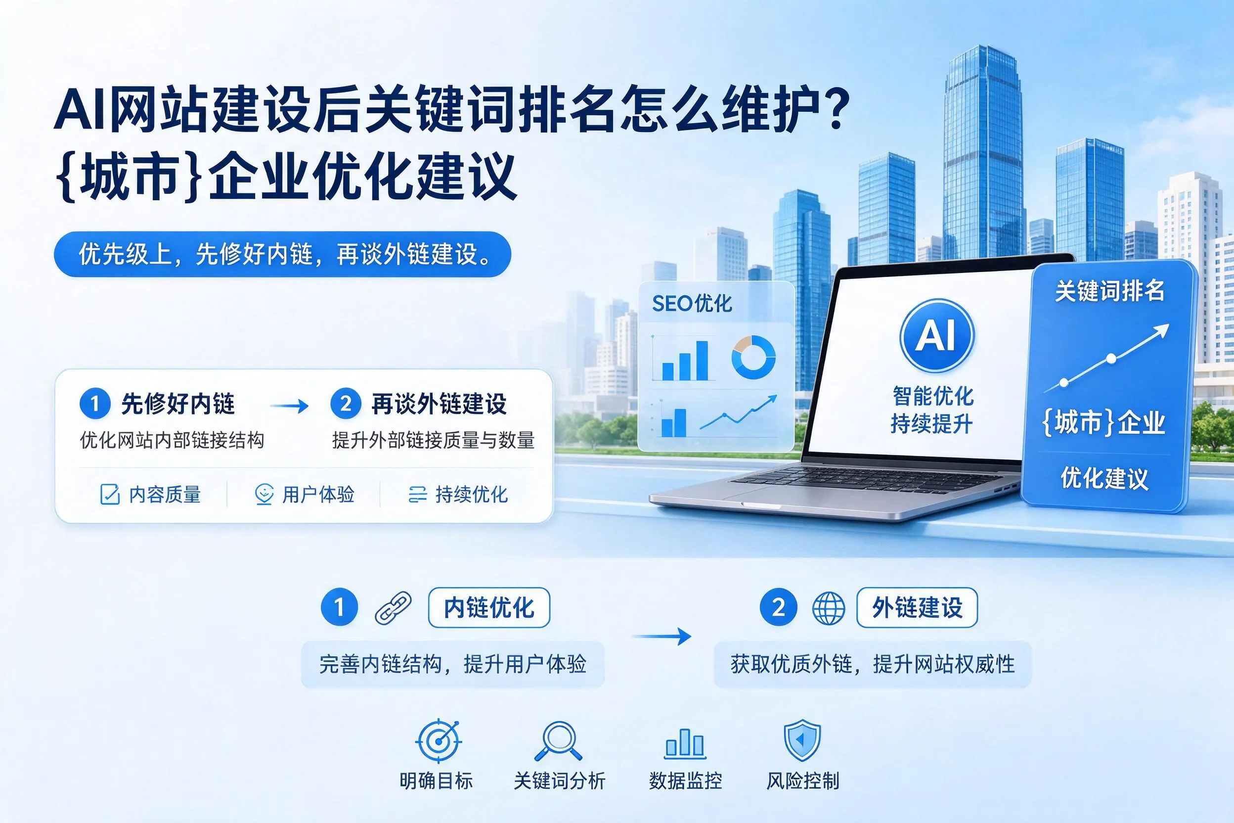 AI网站建设后关键词排名怎么维护？澄迈企业优化建议