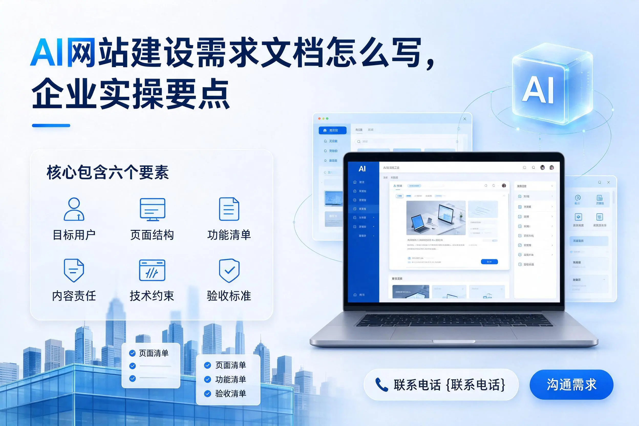 AI网站建设需求文档怎么写，澄迈企业实操要点