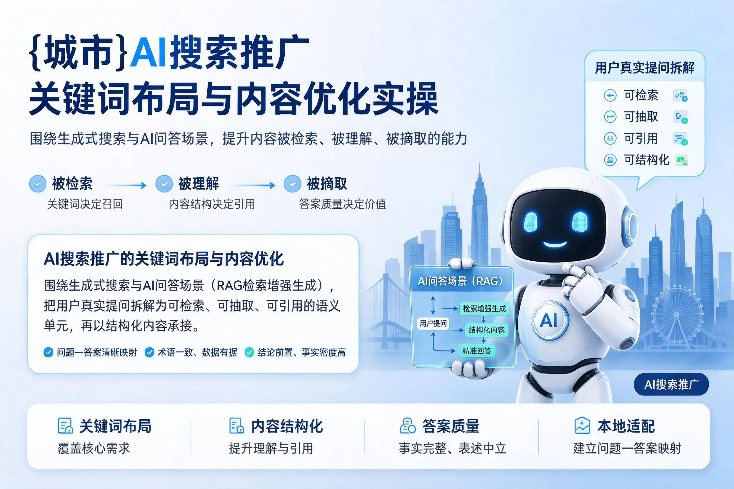 澄迈AI搜索推广关键词布局与内容优化实操